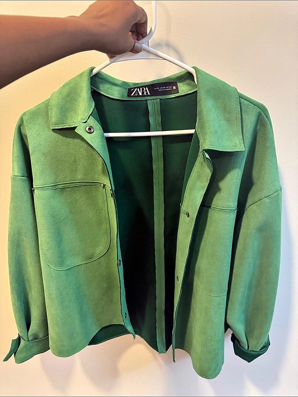 Zara Green Utility Jacket Size XS